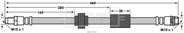 BORG & BECK stabdžių žarnelė BBH7667